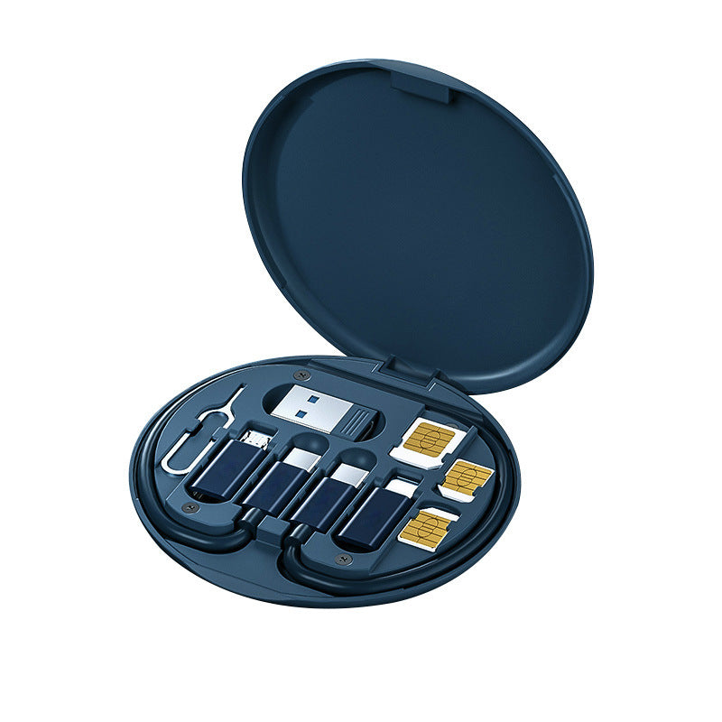 Multi-Port Fast Charger Cable with Storage β 60W Power in Your Pocket